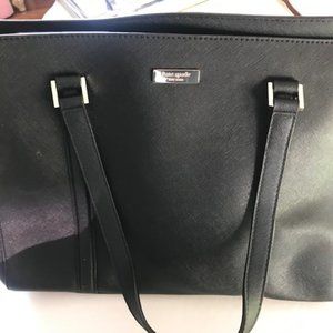 Kate Spade Black Saffiano Leather Satchel Bag